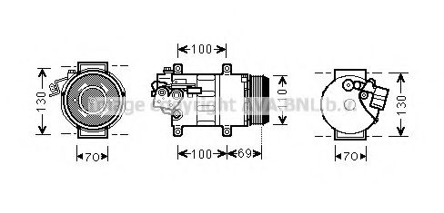 Компрессор, кондиционер AVA QUALITY COOLING MSK576