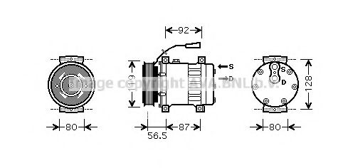 Компрессор, кондиционер AVA QUALITY COOLING REAK071