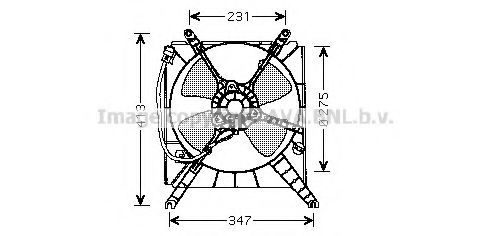 Вентилятор, охлаждение двигателя AVA QUALITY COOLING SZ7502