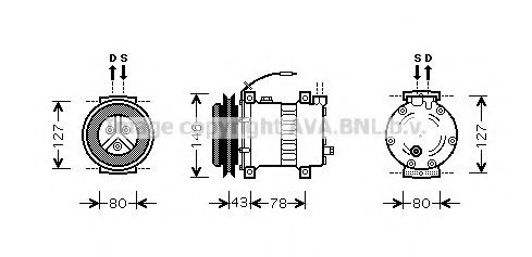 Компрессор, кондиционер AVA QUALITY COOLING UVK119