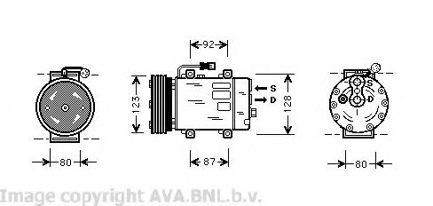 Компрессор, кондиционер AVA QUALITY COOLING VOK029