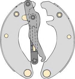 Комплект тормозных колодок MGA M500