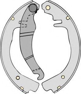 Комплект тормозных колодок MGA M544