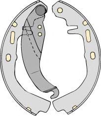 Комплект тормозов, барабанный тормозной механизм MGA K620551
