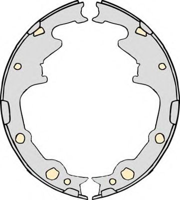 Комплект тормозов, барабанный тормозной механизм MGA K722821