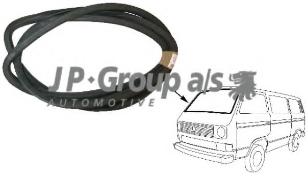Прокладка, ветровое стекло JP GROUP 1185900300