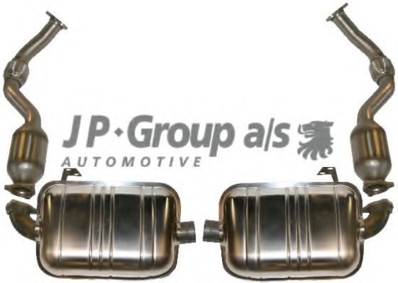 Система глушителя для спортивного автомобиля JP GROUP 1620602410