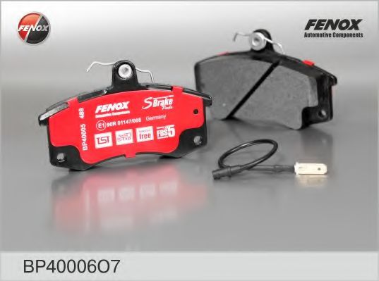 Комплект тормозных колодок, дисковый тормоз FENOX BP40006O7