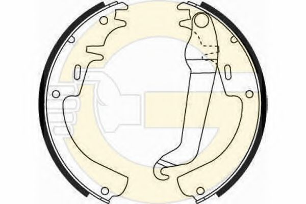 Комплект тормозных колодок GIRLING 5180159