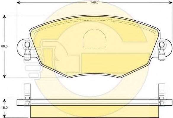 Комплект тормозов, дисковый тормозной механизм GIRLING 6411604