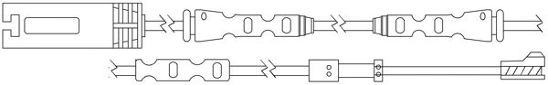 Сигнализатор, износ тормозных колодок KAWE WS0324A