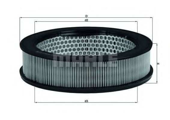 Воздушный фильтр MAHLE ORIGINAL LX 2