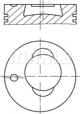Поршень MAHLE ORIGINAL 003 83 00