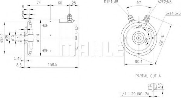 Электродвигатель MAHLE ORIGINAL MM 273