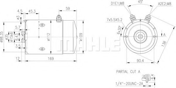 Электродвигатель MAHLE ORIGINAL MM 170