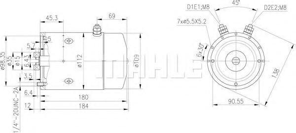 Электродвигатель MAHLE ORIGINAL MM 88