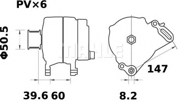 Генератор MAHLE ORIGINAL MG 367