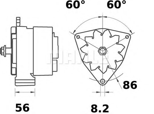 Генератор MAHLE ORIGINAL MG 260