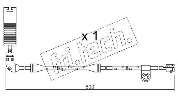 Сигнализатор, износ тормозных колодок fri.tech. SU.112