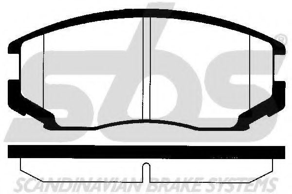 Комплект тормозных колодок, дисковый тормоз sbs 1501225111