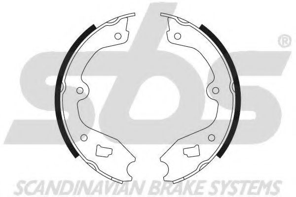 Комплект тормозных колодок, стояночная тормозная система sbs 18492748265
