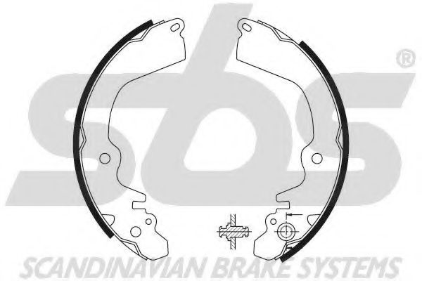 Комплект тормозных колодок sbs 18492730568