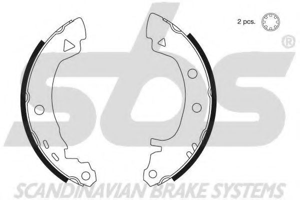 Комплект тормозных колодок sbs 18492723580