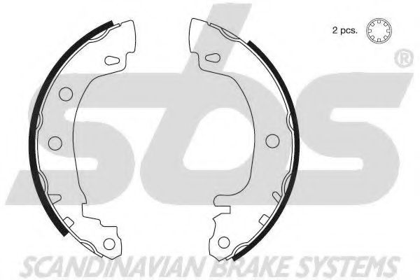 Комплект тормозных колодок sbs 18492739581