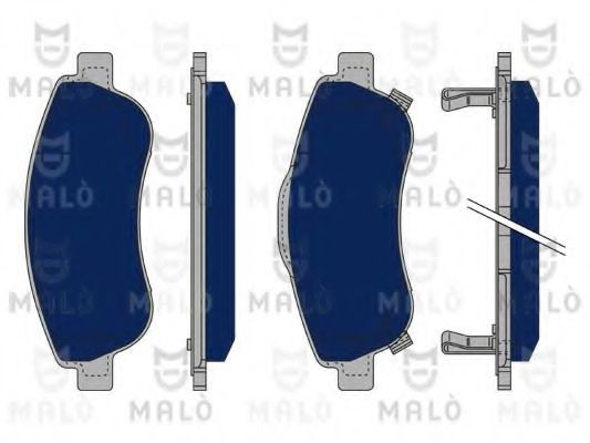 Комплект тормозных колодок, дисковый тормоз MALÒ 1050236