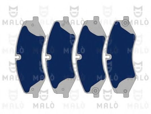 Комплект тормозных колодок, дисковый тормоз MALÒ 1051126