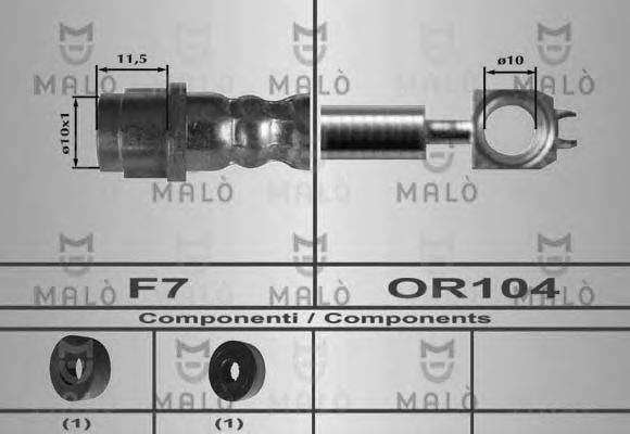 Тормозной шланг MALÒ 80624