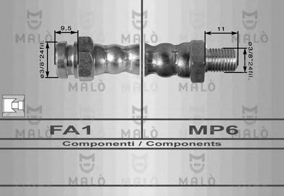 Тормозной шланг MALÒ 8102