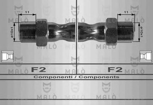 Тормозной шланг MALÒ 8330