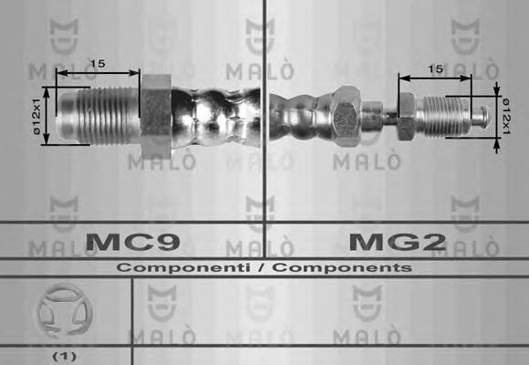 Шланг сцепления MALÒ 8439