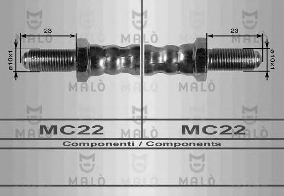 Тормозной шланг MALÒ 8472