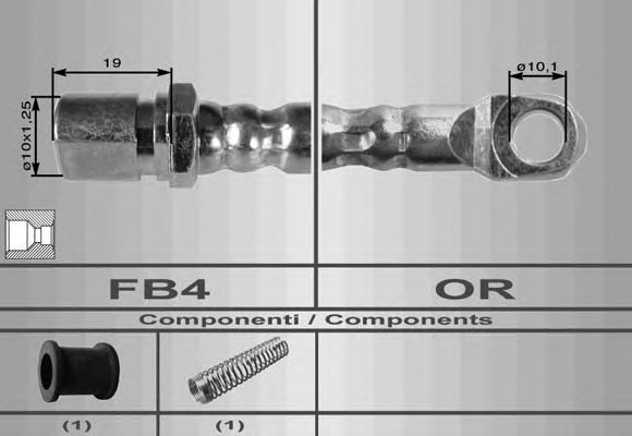 Тормозной шланг MALÒ 8526