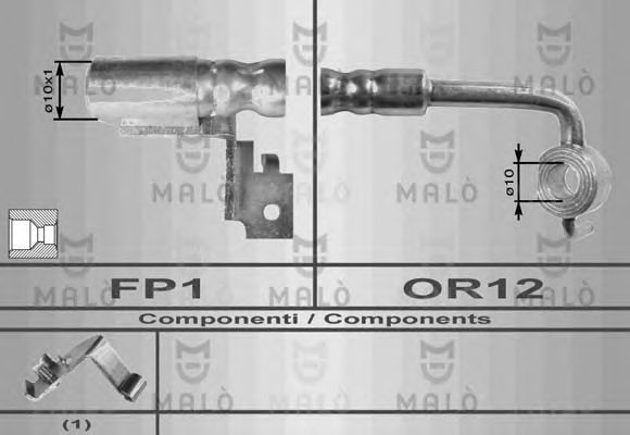 Тормозной шланг MALÒ 8578