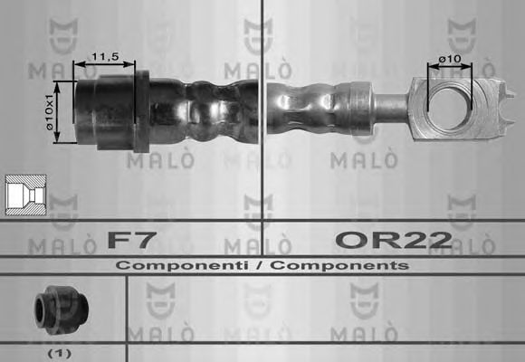 Тормозной шланг MALÒ 8966