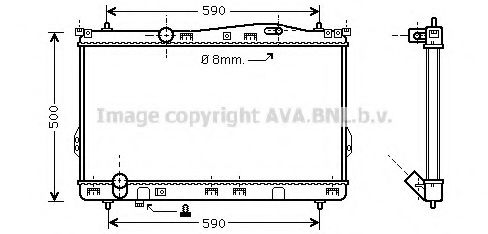 Радиатор, охлаждение двигателя GERI 33040