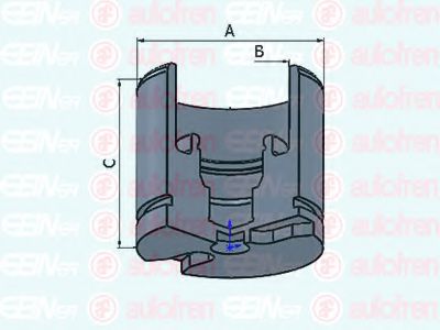 Поршень, корпус скобы тормоза AUTOFREN SEINSA D025256