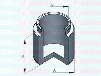 Поршень, корпус скобы тормоза AUTOFREN SEINSA D025314