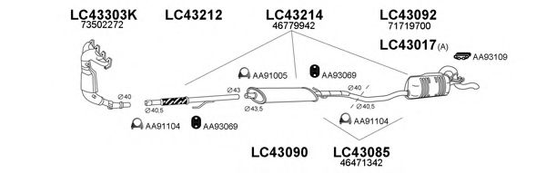 Система выпуска ОГ VENEPORTE 430084
