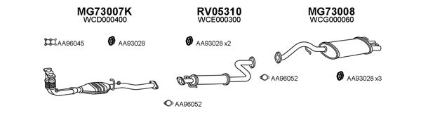 Система выпуска ОГ VENEPORTE 730011