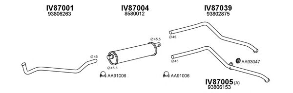 Система выпуска ОГ VENEPORTE 870002