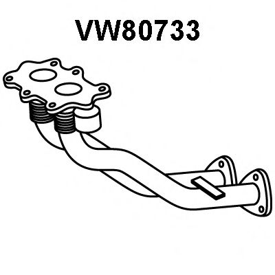 Труба выхлопного газа VENEPORTE VW80733