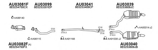 Система выпуска ОГ VENEPORTE 030194