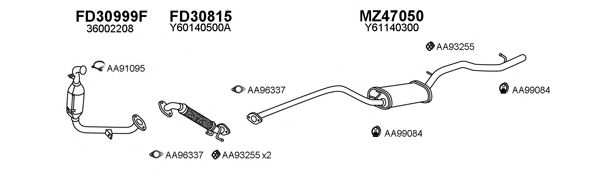 Система выпуска ОГ VENEPORTE 470103