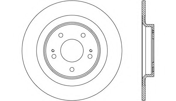 Тормозной диск OPEN PARTS BDR2715.10