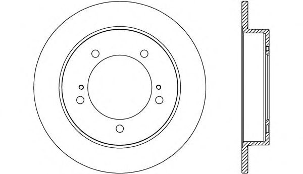 Тормозной диск OPEN PARTS BDA2707.10