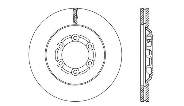 Тормозной диск OPEN PARTS BDA2711.20